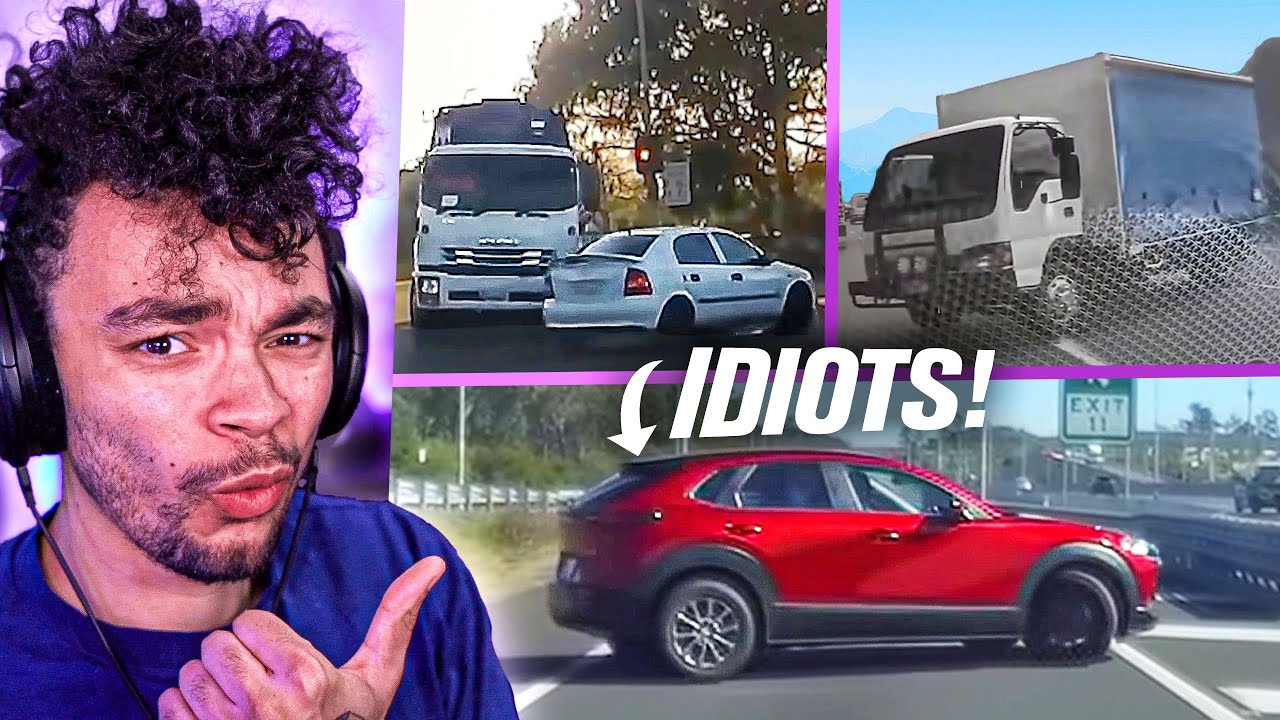Reacting to IDIOTS in Cars but they're Upside Down??
