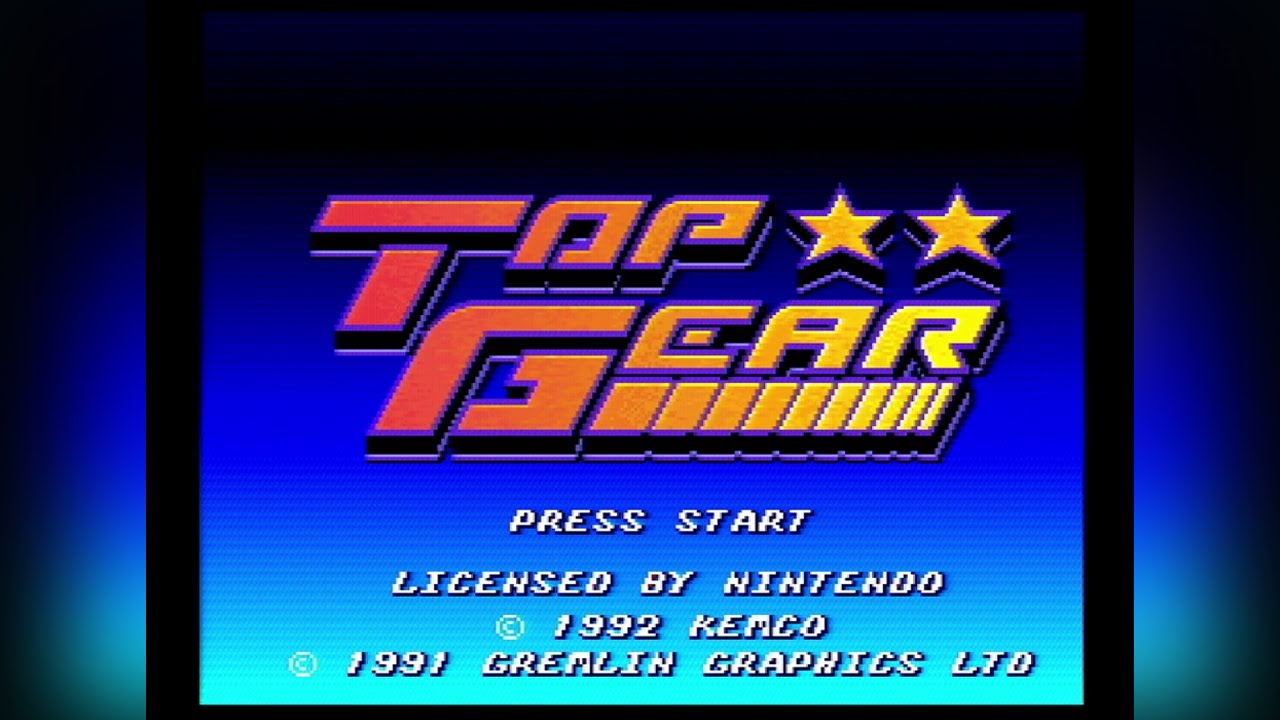 Top Gear (1992 - Super Nintendo) Gameplay - No Commentary