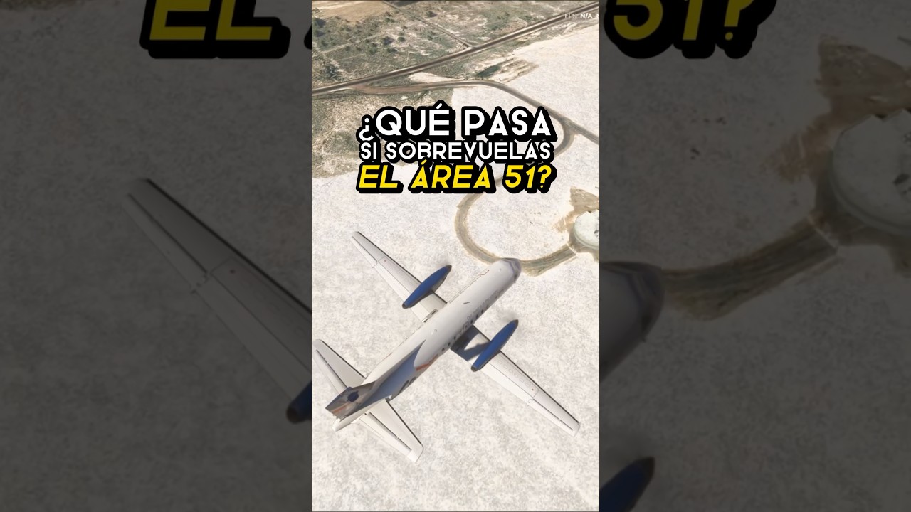 Sobrevolando el ÁREA 51 en Microsoft Flight Simulator 2024 👽✈️ 