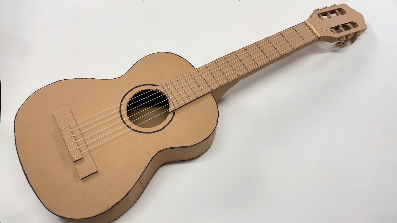 COMO HACER UNA GUITARRA DE CARTÓN