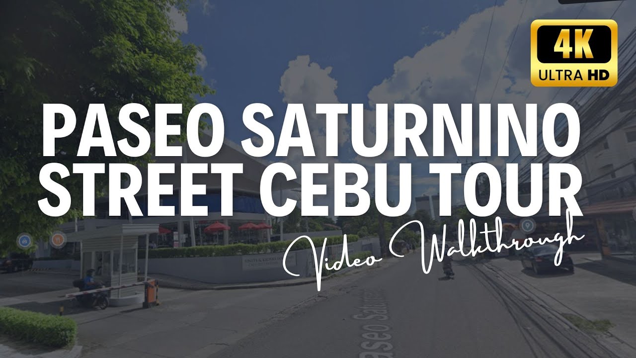 Take a Virtual Stroll Along Paseo Saturnino, Maria Luisa Road, Cebu [4K 60fps]