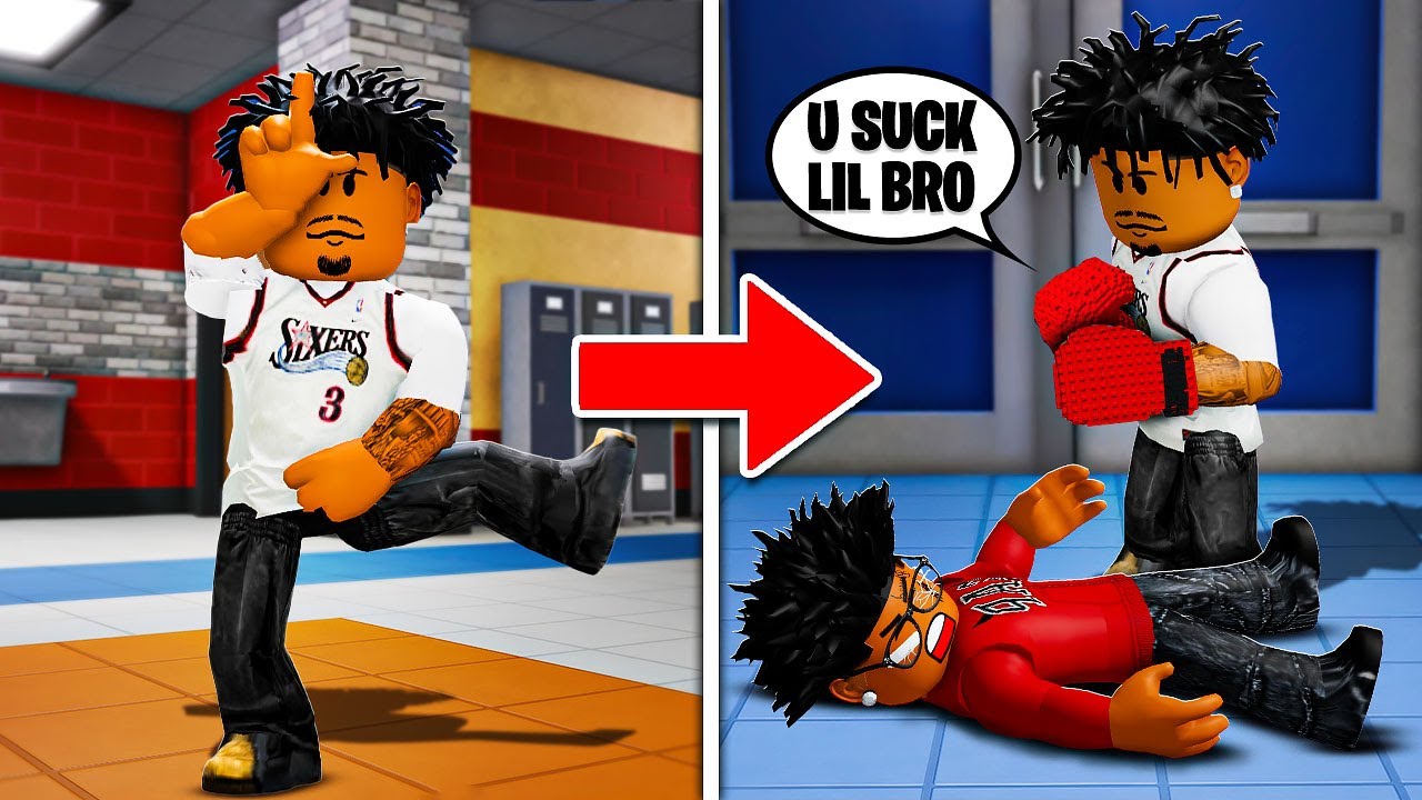 RAGE BAITING Sweaty Tryhards in Roblox Fight in a School 😂