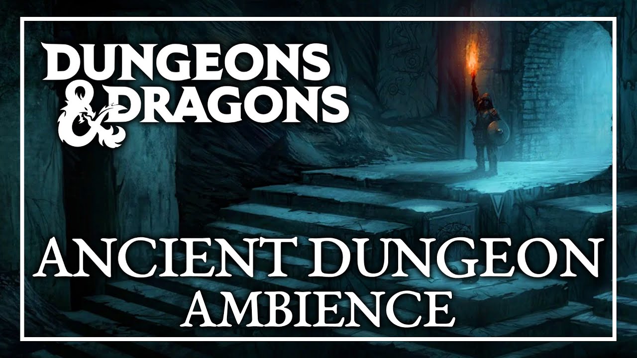 D&D DUNGEON AMBIENCE | Dungeons & Dragons RPG Old Ancient Dungeon Tabletop Roleplaying ASMR Sounds
