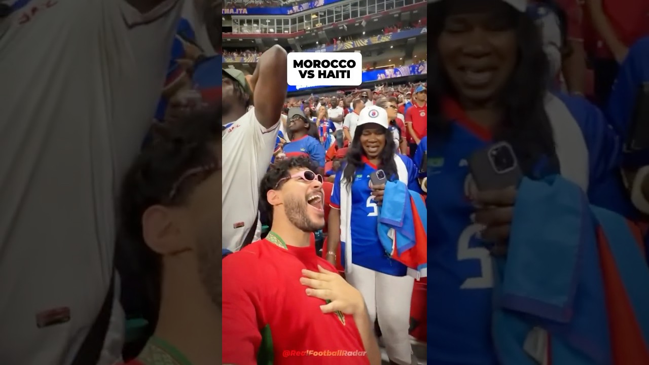 MOROCCO VS HAITI FANS GO WILD IN THE STADIUM!🔥