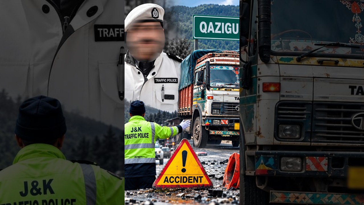 Traffic cop dies after being hit by truck in Qazigund