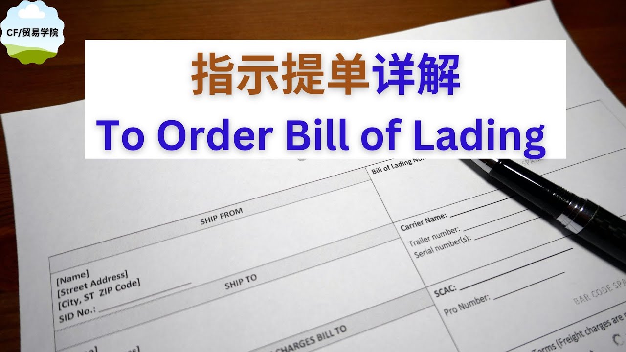 指示提单详细解释