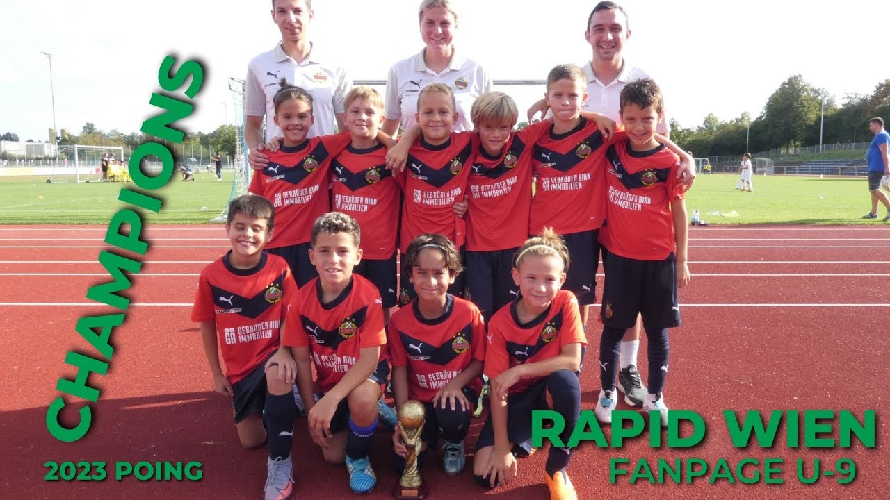 Rapid Wien U-9 Turnier Sieg Poing 2023