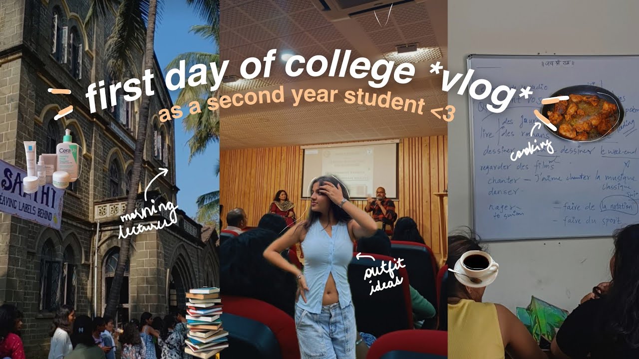 FIRST DAY OF COLLEGE: second year☕️📚| VLOG