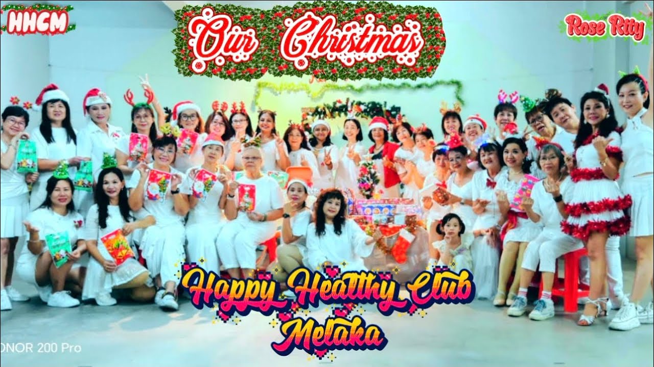 Our Christmas Line dance || Choreo : Theresia (INA)|| Demo by : Happy Healthy Club Melaka 