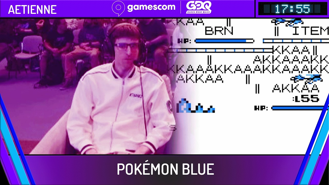 Pok&eacute;mon Blue by AEtienne in 17:55 - gamescom GDQ 2026