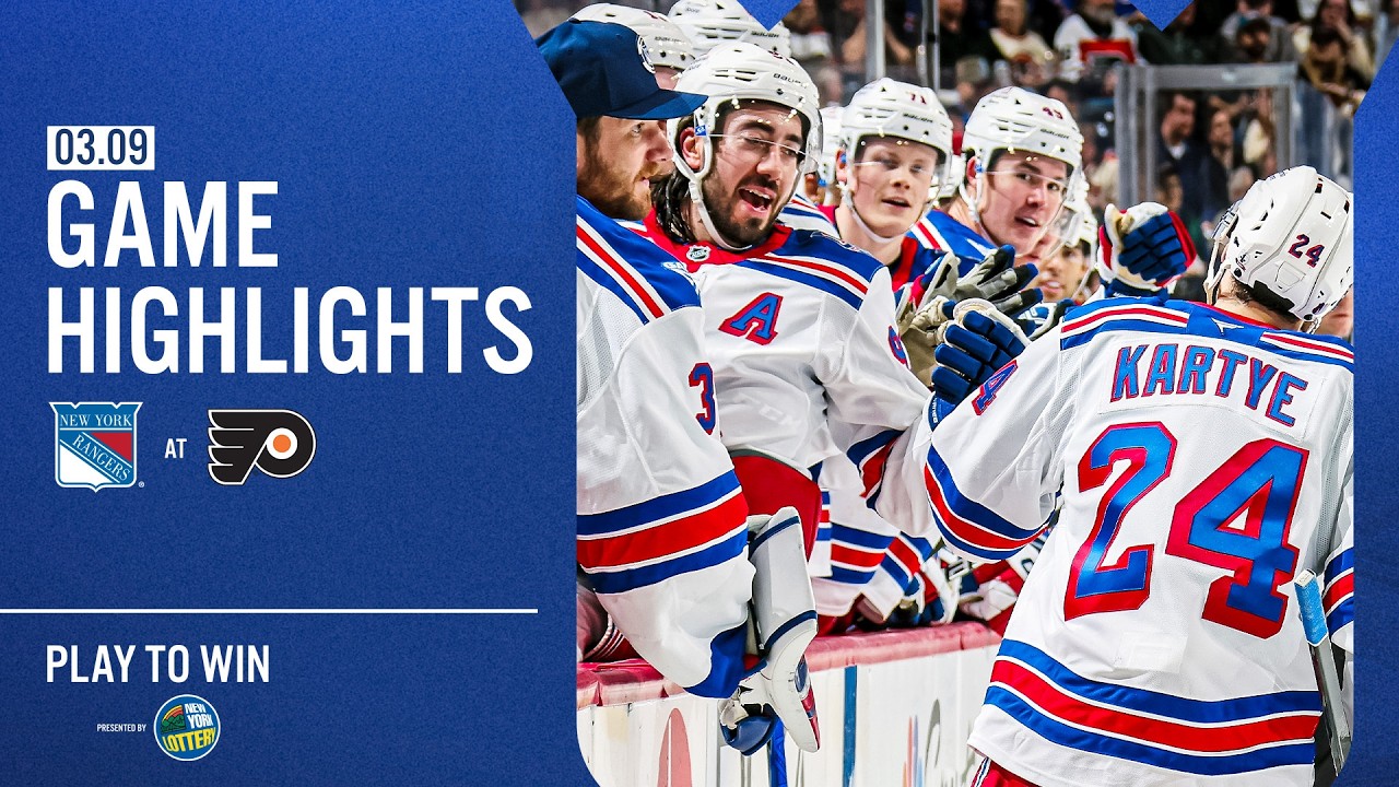 GAME HIGHLIGHTS | 2025-26: New York Rangers vs Philadelphia Flyers (3/9/26)