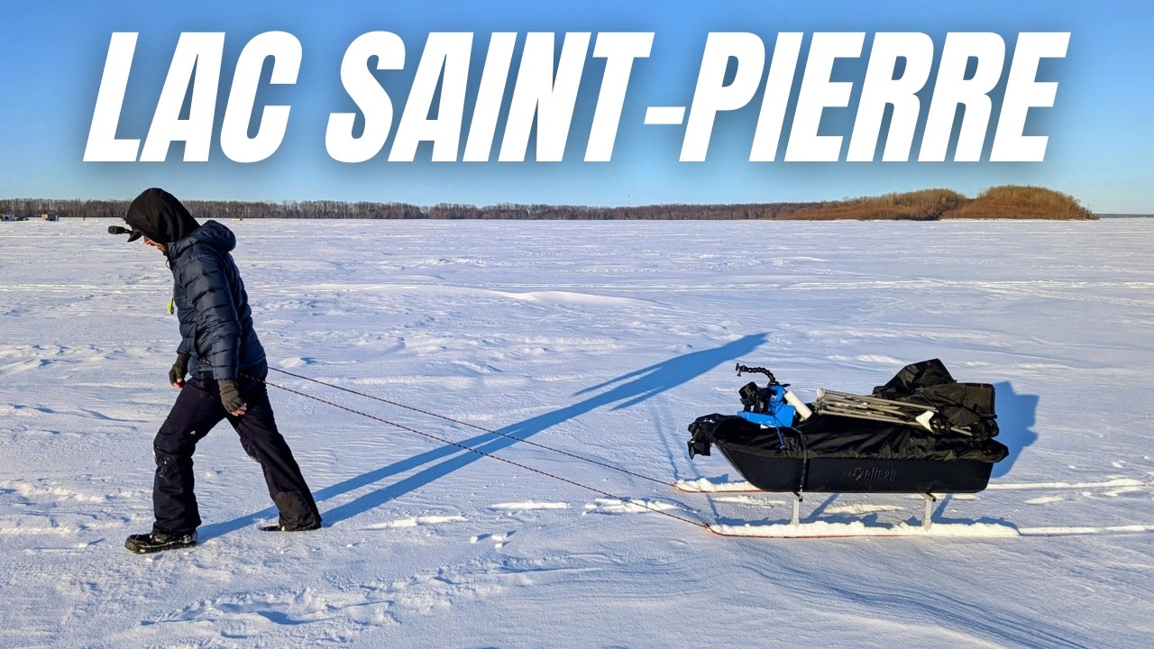 Pêche MULTI-ESPÈCES sur glace au LAC SAINT-PIERRE (centre La Pêcheresse)