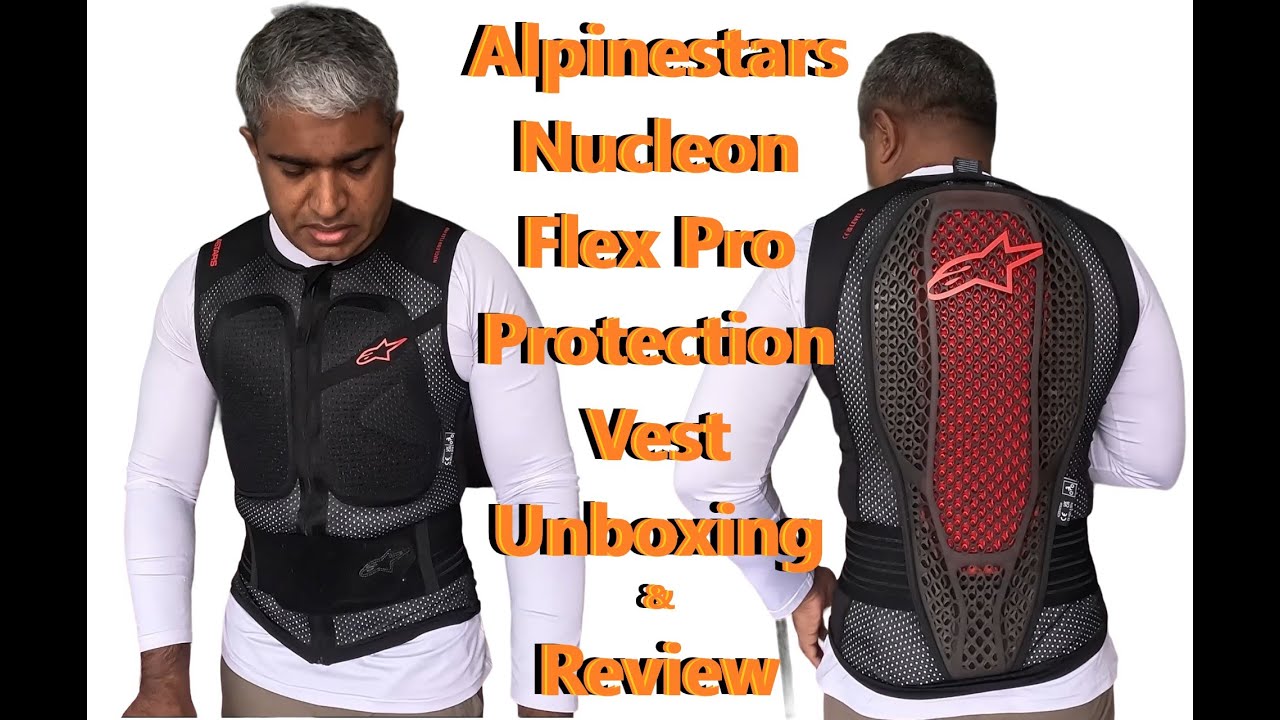 Alpinestars Nucleon Flex Pro Protection Vest Unboxing & Review -with GP Force Airflow leather jacket