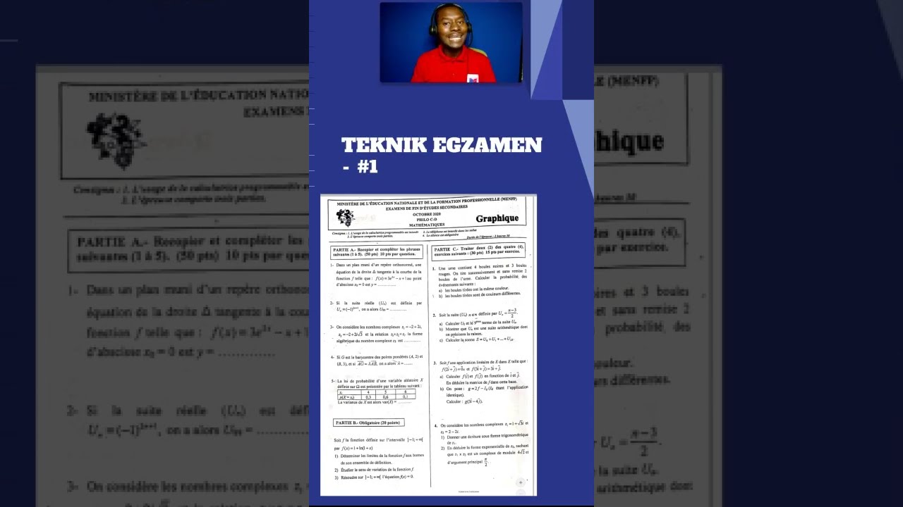 10 Teknik Pou w Reyisi Egzamen Ofisyèl Ane sa - 1ye Pati
