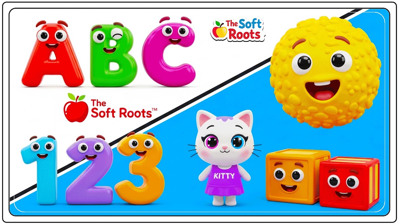 Preschool Learning activities for 3 year olds at home | Learn ABC Phonics Shapes Numbers Colors 🌈