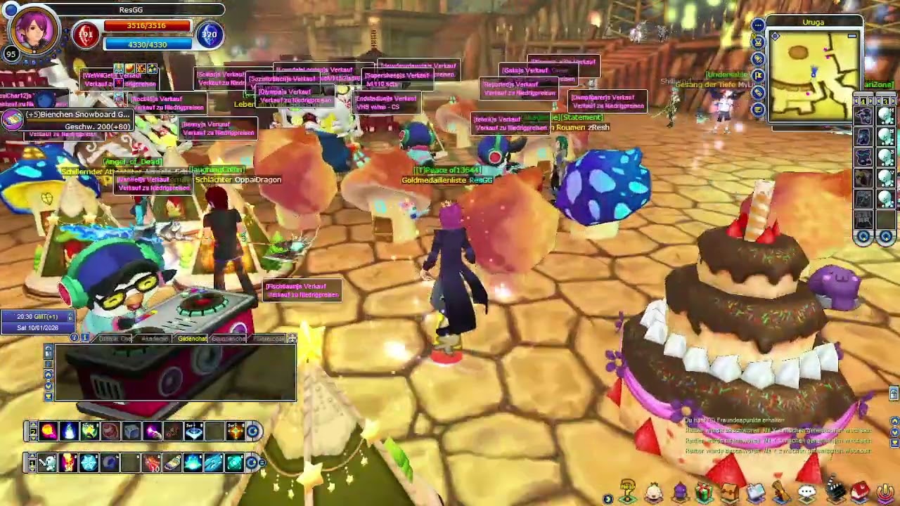 🔥 Fiesta Online: 145 SET EFFEKTE SIND CRAZY!? Server Malephar Rundgang (Schleimkopf gesichtet) 🔥