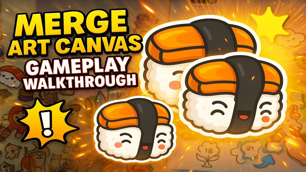 Merge Art Canvas: Relaxing Sticker Merge Gameplay Walkthrough (Android)