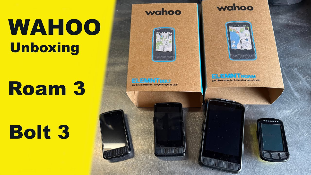 Wahoo Bolt 3 i Roam 3 - por&oacute;wnanie z Ace i Bolt 1 - unboxing komputerka licznika lepsze niż Garmin?