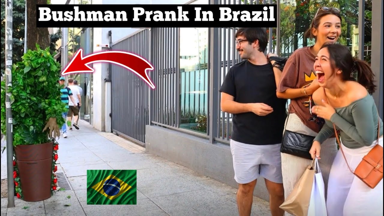 Bushman Prank: Beautiful Brazilian Girls Have The Best Reactions