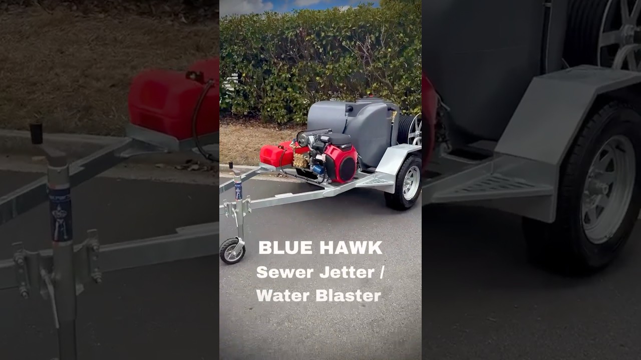 BLUE HAWK Trailer Water Blaster / Drain Jetter