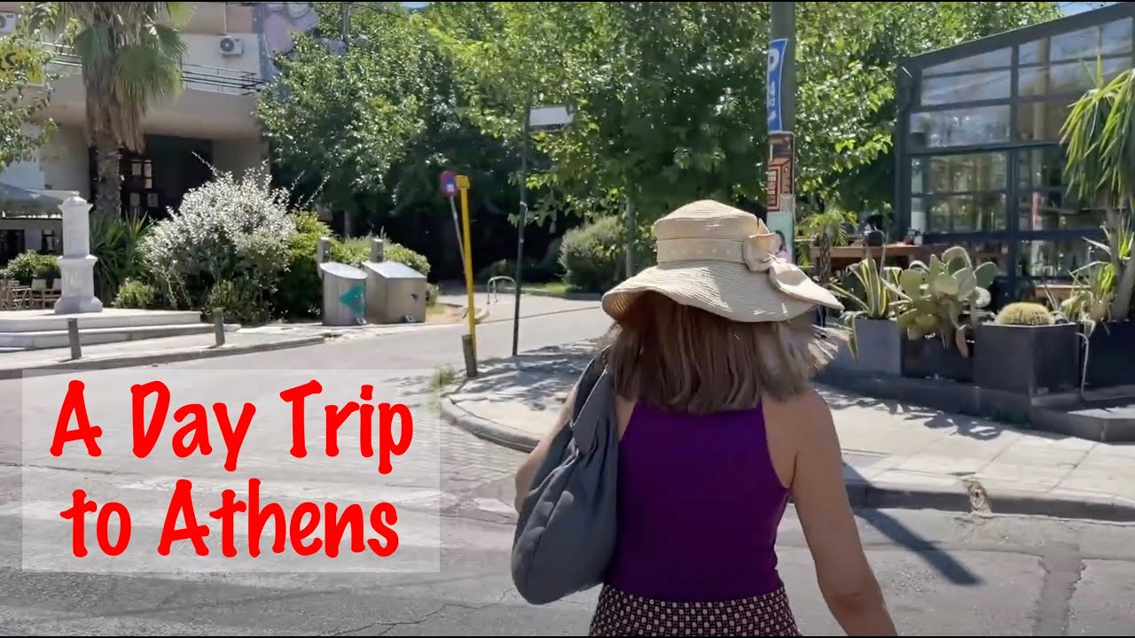 Shopping in Chalandri, Athens in August, Greece