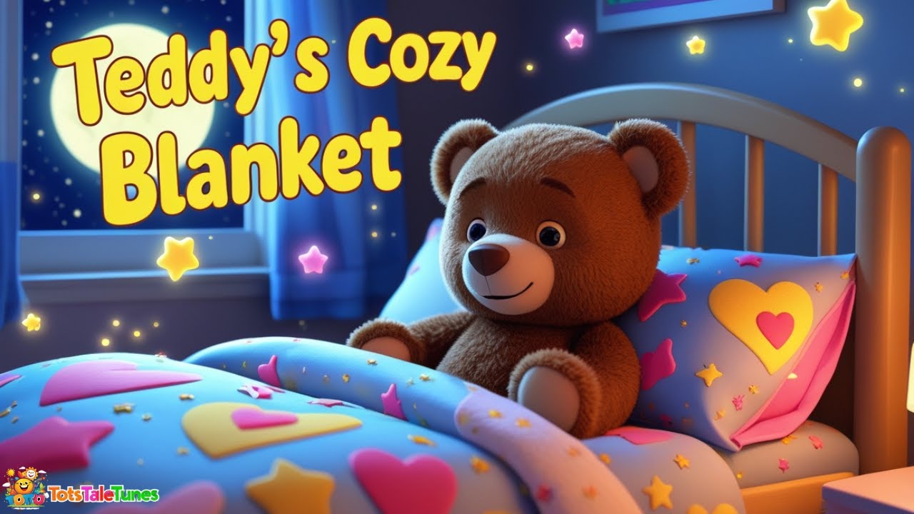 🧸 Teddy’s Cozy Blanket | Bedtime Rhyme for Kids | Sleep Time Song | Goodnight Teddy Lullaby 🌙