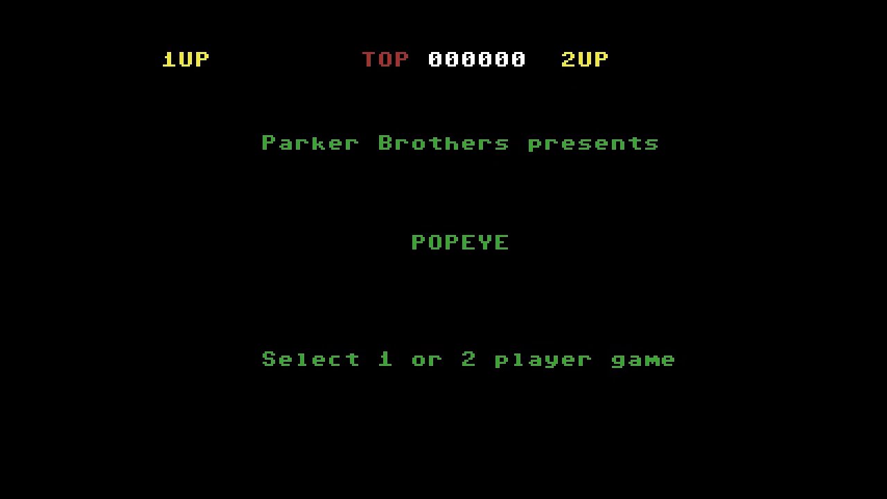 Commodore 64 Longplay [277] Popeye (Parker Brothers) (US)