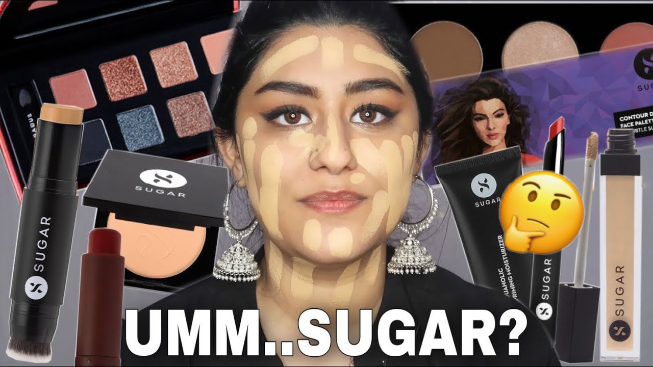 FULL FACE OF SUGAR COSMETICS TESTED ! Is It Worth It ? 🤔 Not Sponsored Review | Ria Sehgal