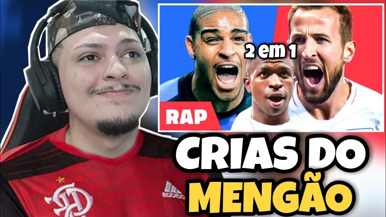 (2 EM 1) ♫ ADRIANO IMPERADOR vs HARRY KANE  & Rap do Vin&iacute;cius J&uacute;nior (FutRap) | REACT 1110