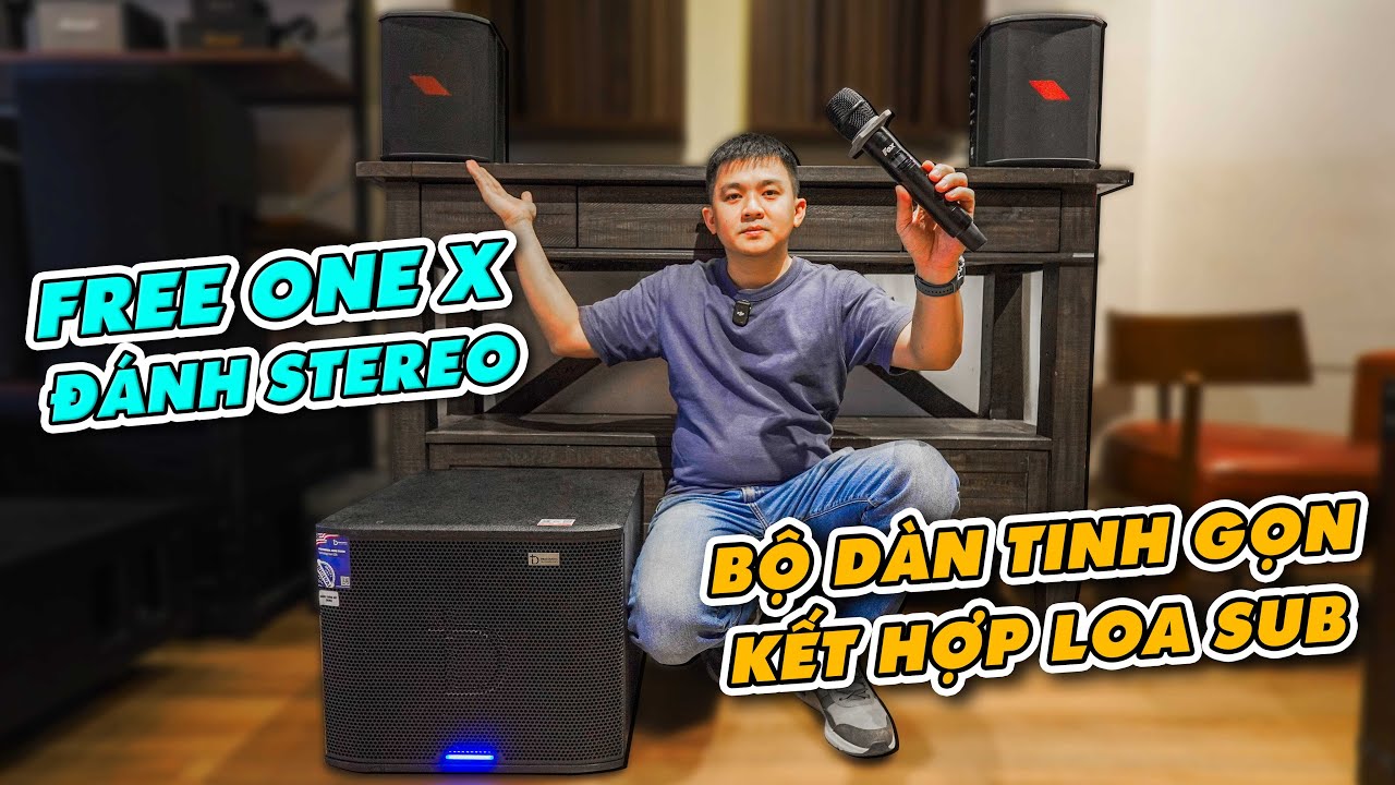 PROEL FREE ONE X ĐÁNH STEREO - BỘ DÀN TINH GỌN KẾT HỢP LOA SUB!