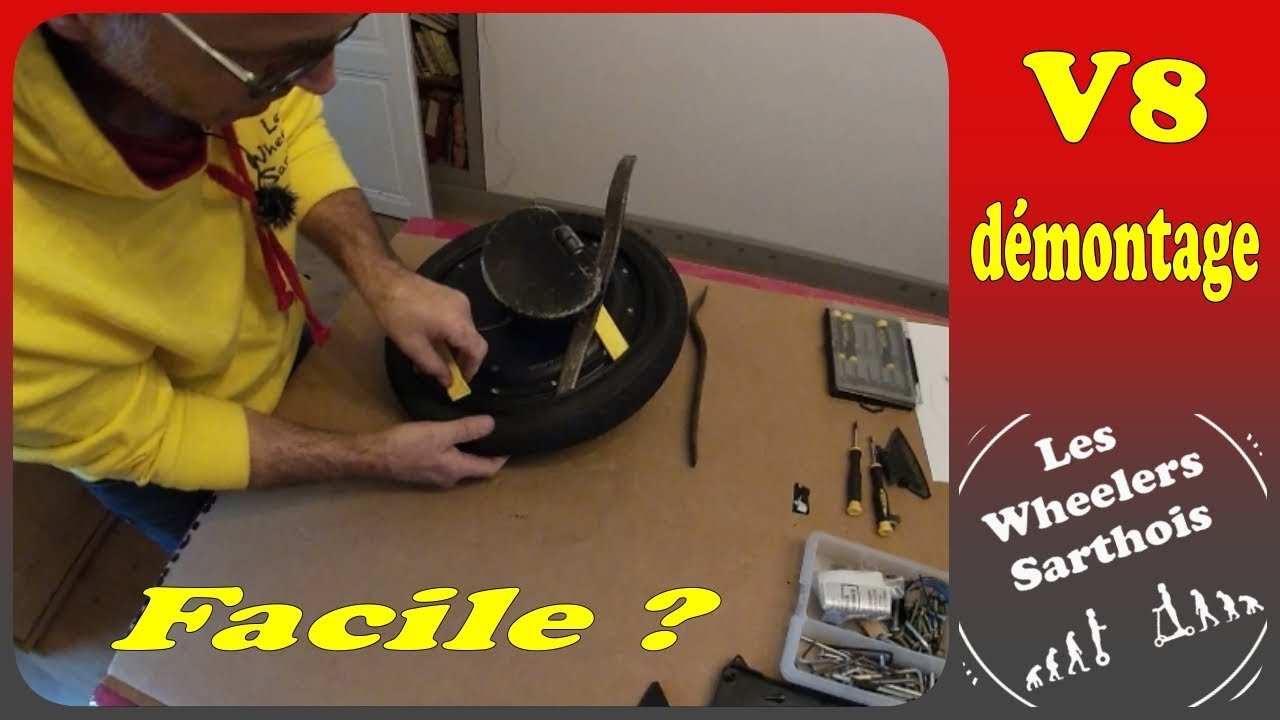 Changer son pneu de gyroroue V8 de chez Inmotion