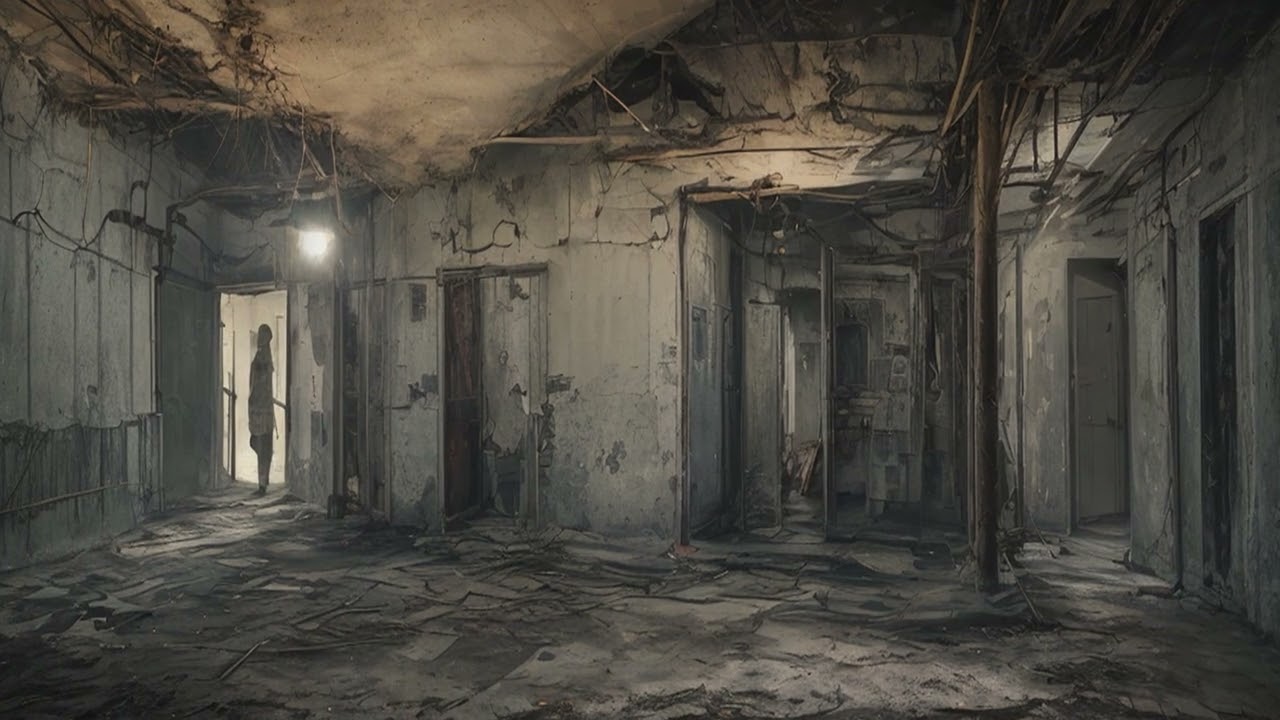 【4K HDR】核の残響：巨大廃墟原発の深部を探索（アンビエントBGM）