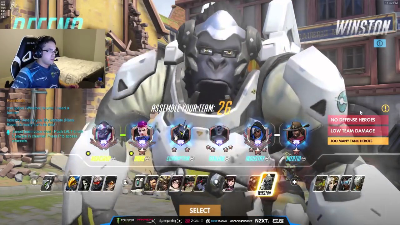 Overwatch EnvyUs HarryHook As Tracer & Reaper With 36 Elims On Eichenwalde