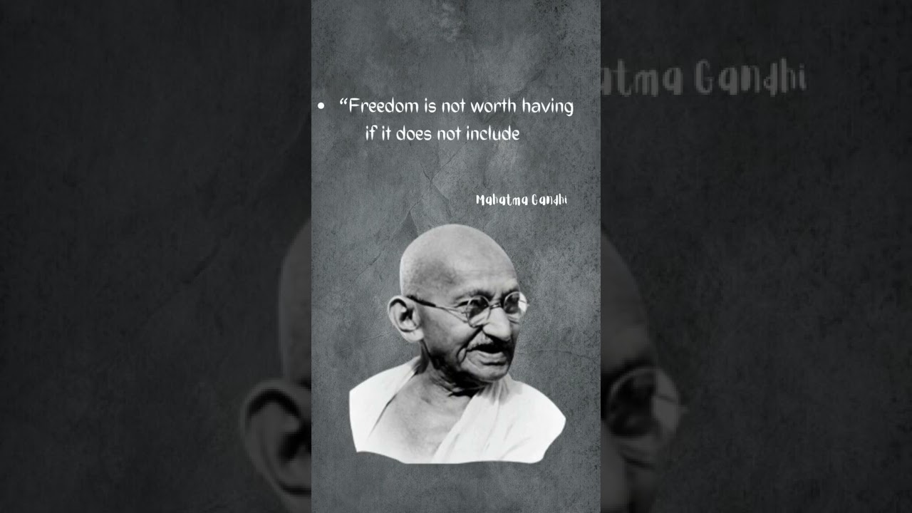 Independence day quote by Mahatma Gandhi #independenceday #quotes #indianindependenceday2022
