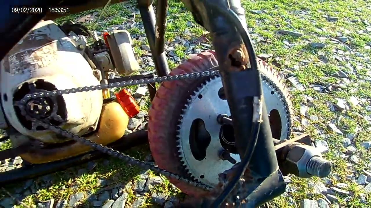 Weed-eater minibike test drive
