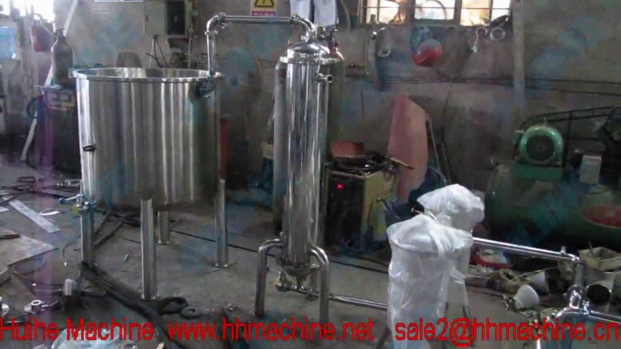 Tea drinks production equipment video demo