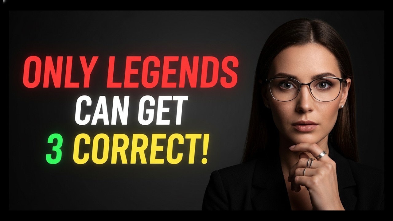 ONLY LEGENDS CAN GET 3 CORRECT IN THIS EXTREME BRAIN QUIZ!
