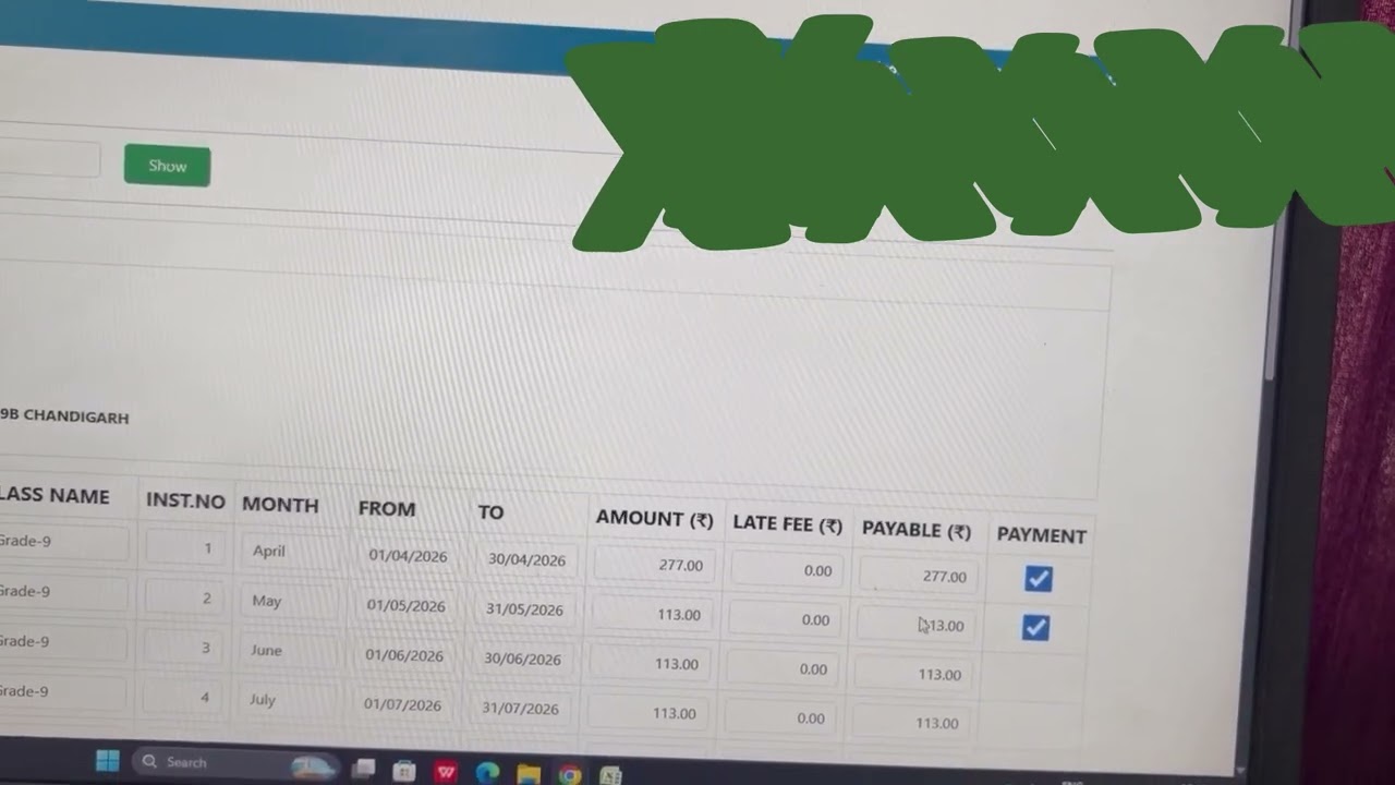 Online fee payment, SMIS, school, student, Chandigarh 