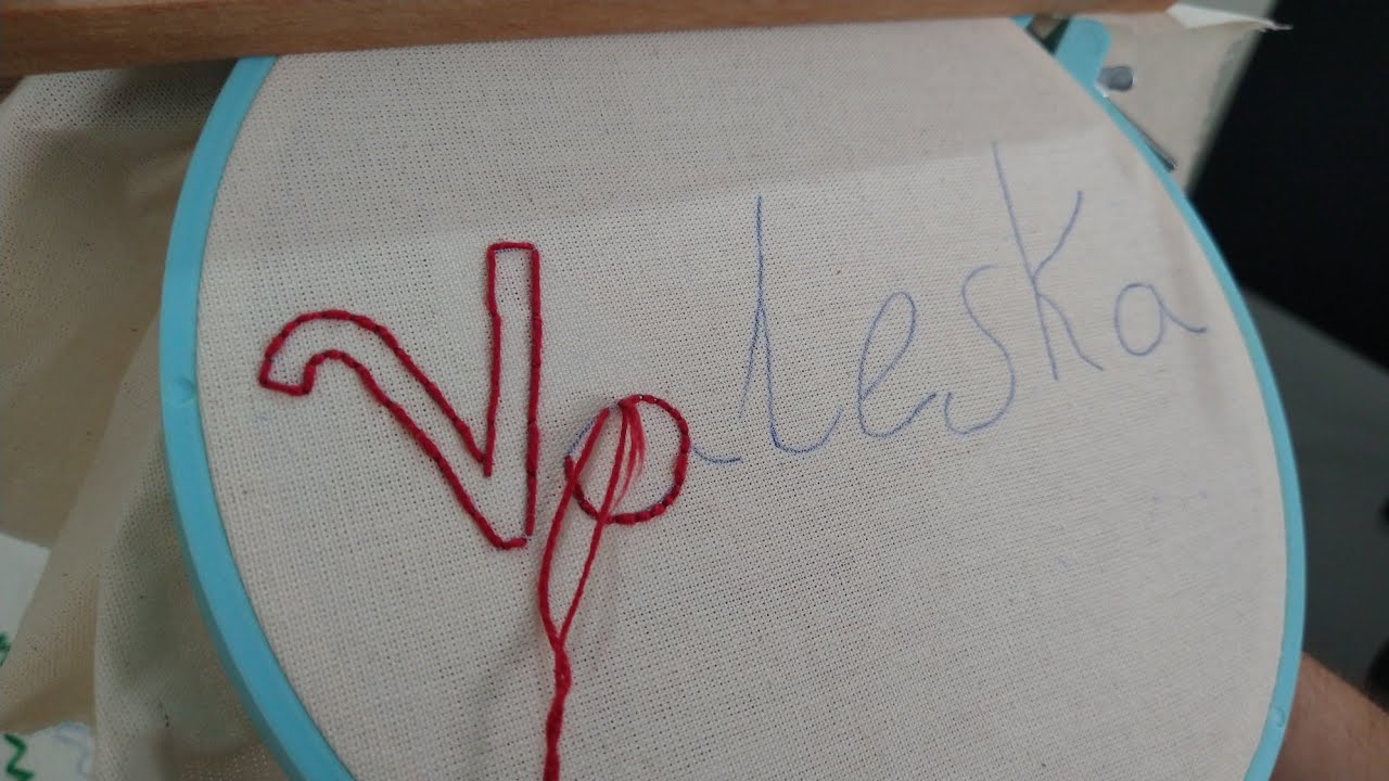 Bordar letras a mão / Ponto atrás! #bordados