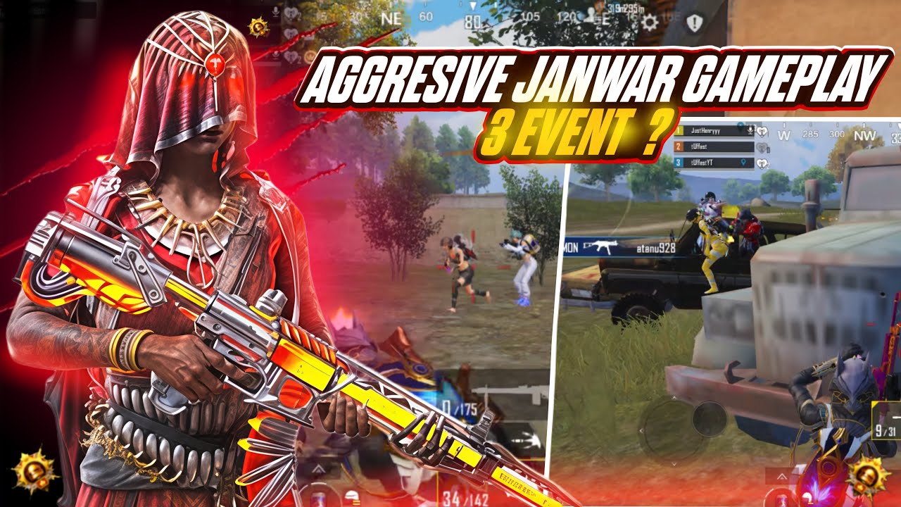 😱 Agressive Janwar Gameplay Dominating Conqueror Playing 3 Theme Mode Which Is Possible | BGMI
