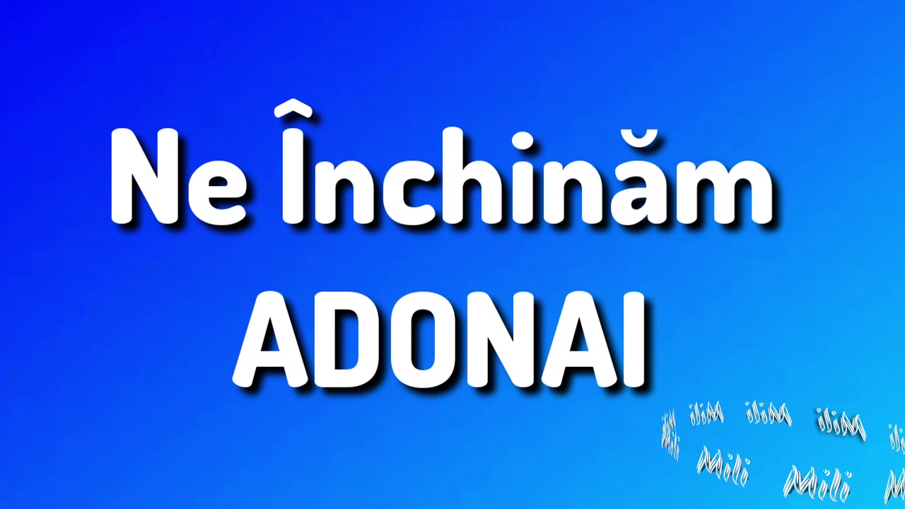 Adonai - Negativ Crestin -Absalon & Mili Din Barbulesti - Playback (Video Official 2020 )