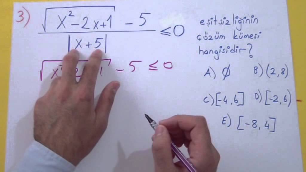 MUTLAK DEĞER SORU ÇÖZÜMÜ - Şenol Hoca