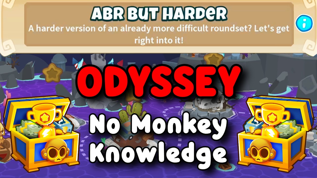 BTD6 Odyssey | No Monkey Knowledge Guide | Hard Mode Tutorial | ABR But Harder