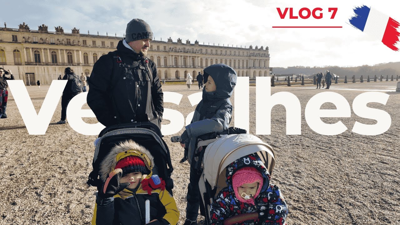 Como foi conhecer Versalhes com 3 crianças no Inverno | Ep 7| Vlog Viajar e Família Paris França