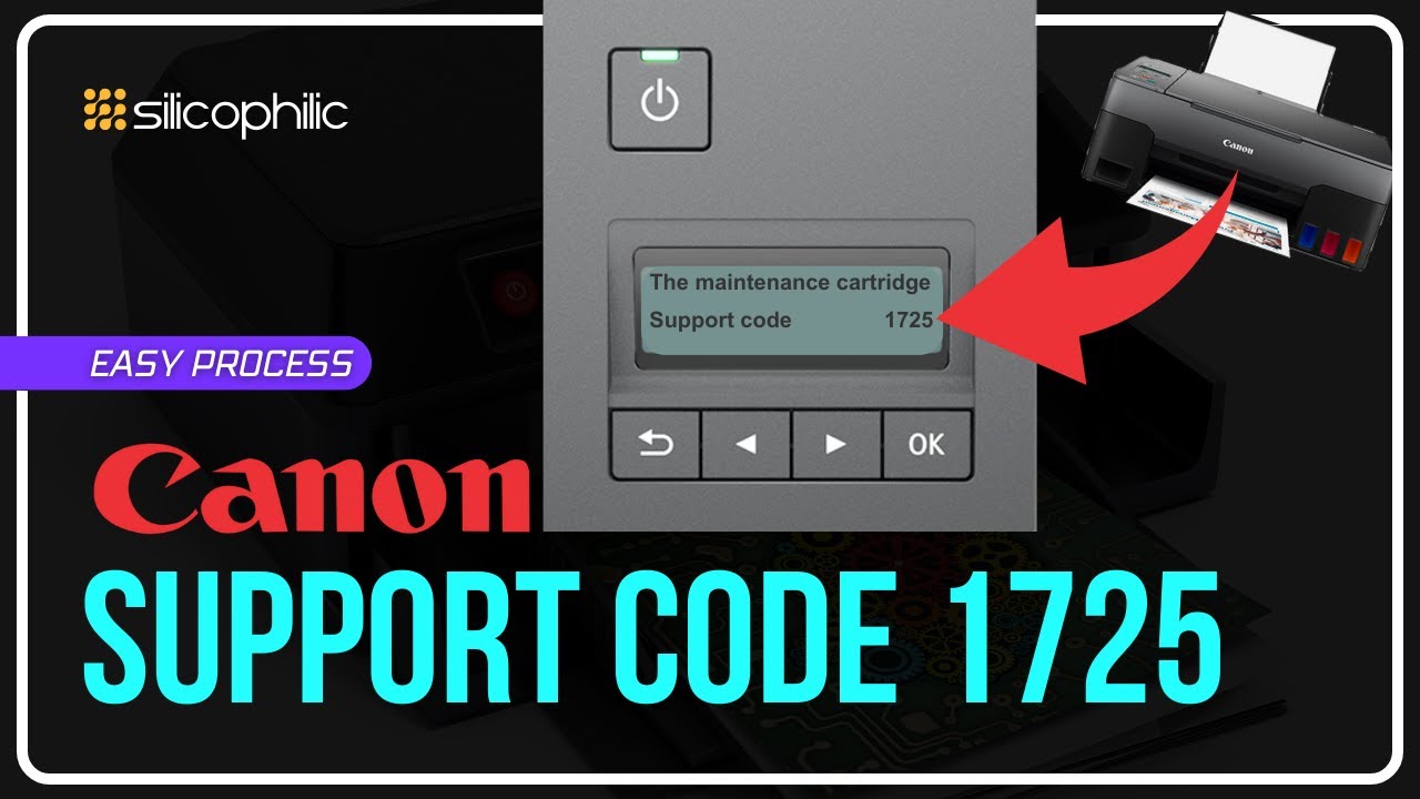 [FIXED] SUPPORT CODE 1725 - Maintenance Cartridge Cannot Be Recognized in CANON Printer!
