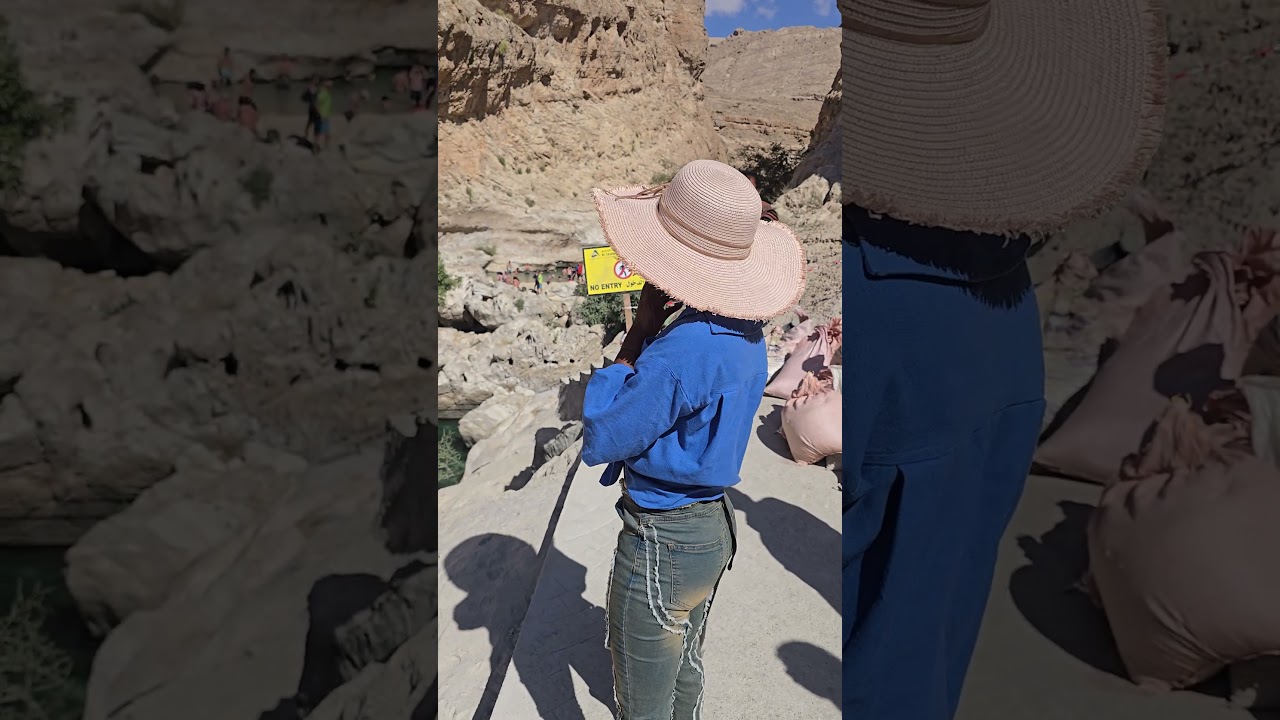 Вади-бин-Халид. Природные бассейны в пустыне Омана.