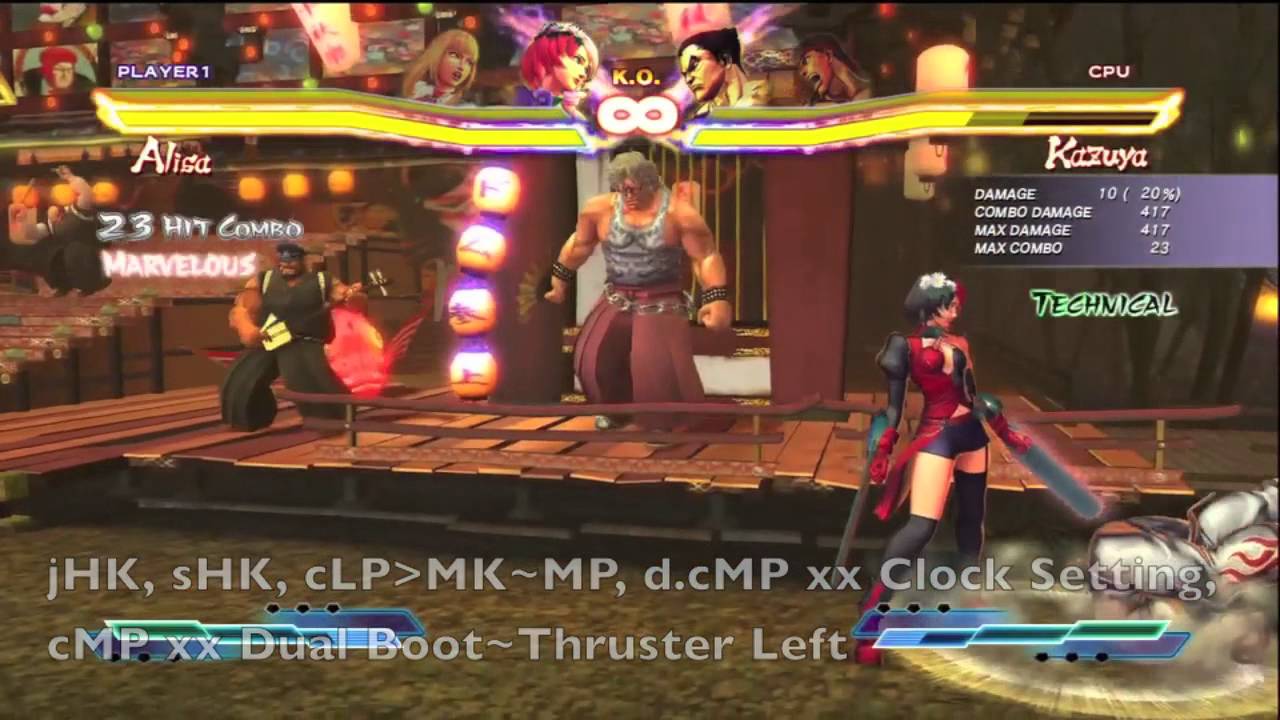 SFxT - Alisa Bnb Combos