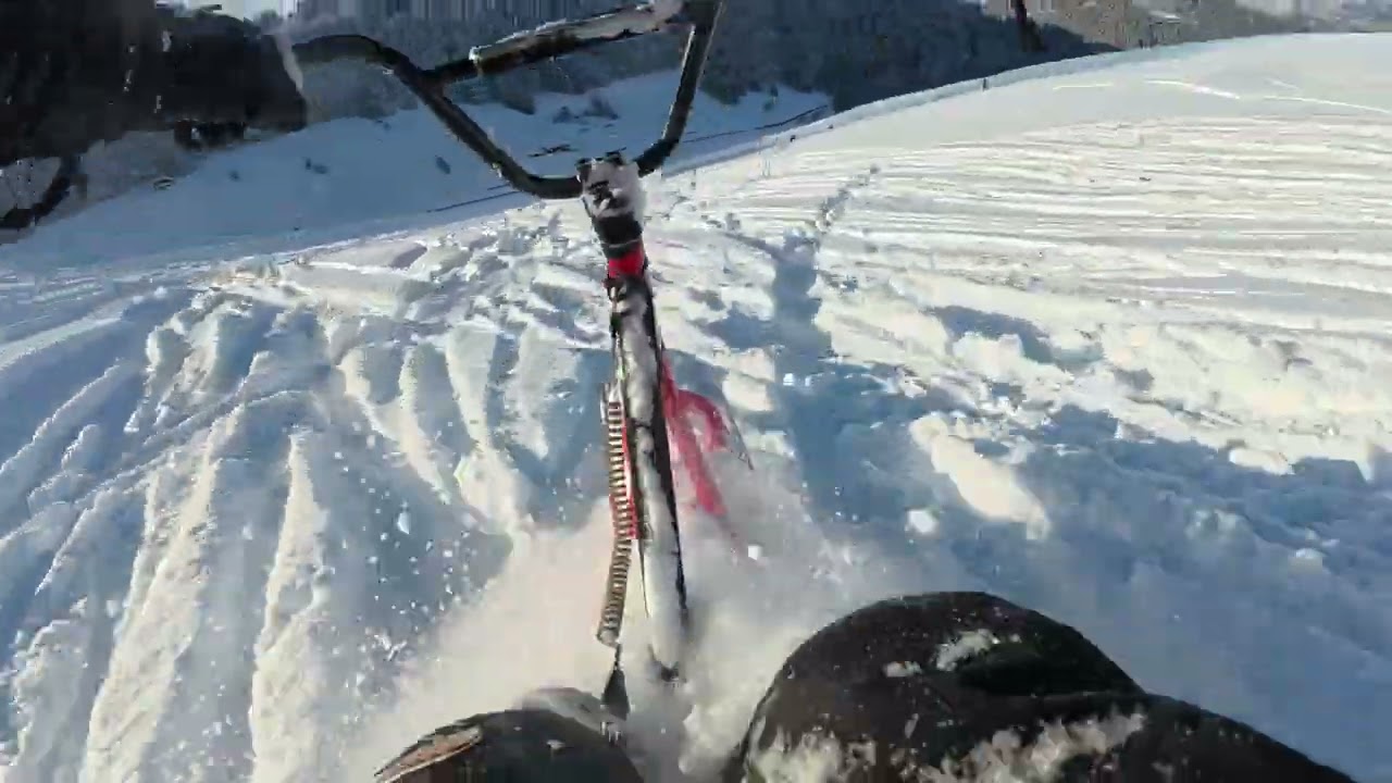 1ère en Snowscoot à la Clusaz 2k26! 