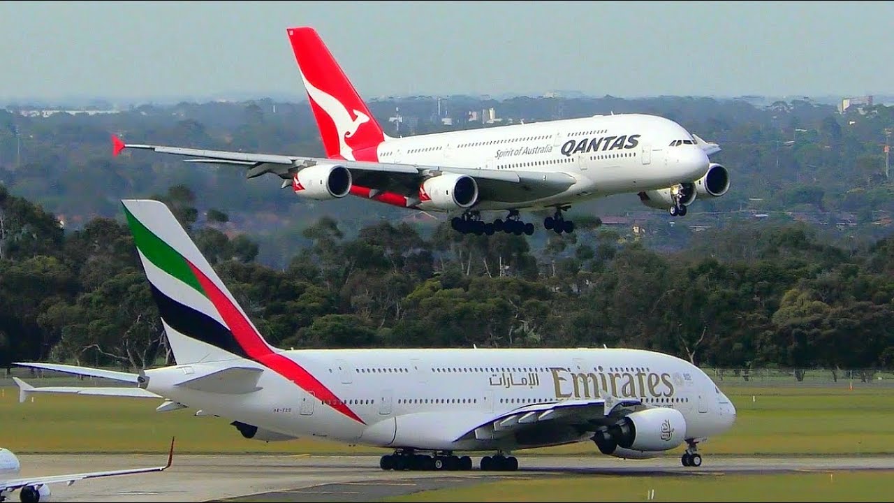 AWESOME Morning Airbus A380 CLOSE-UP Landings & Takeoffs | Melbourne Airport Plane Spotting