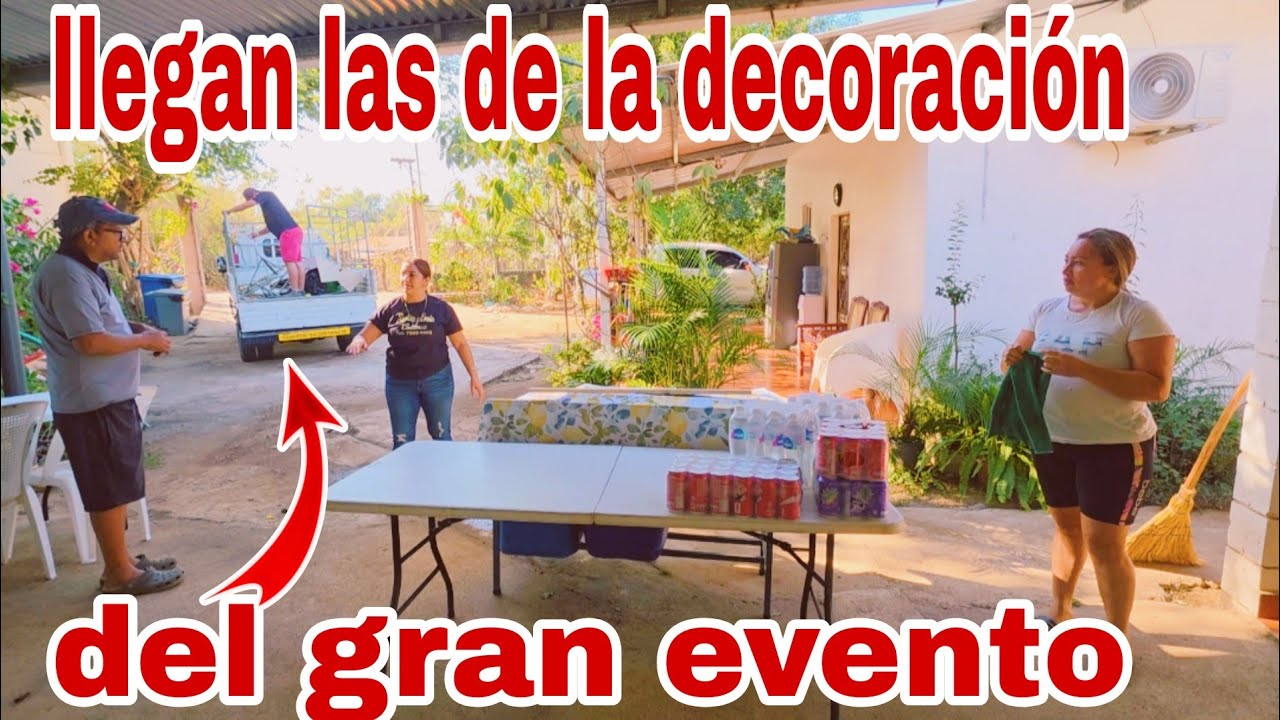 Llegan las de la decoración del gran evento asi van en la cocina todas😱😳